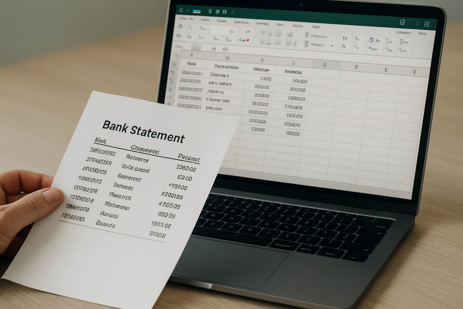 Comparison chart showing accuracy and efficiency of different bank statement conversion methods