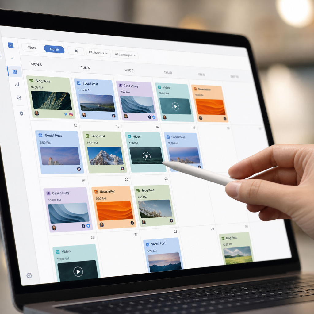 AI content calendar tool