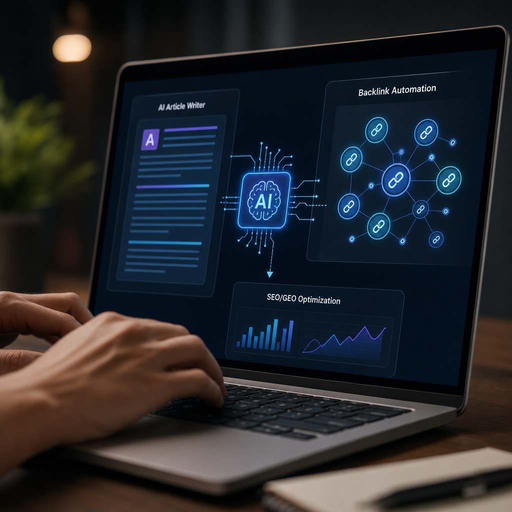 AI article writer with backlinks