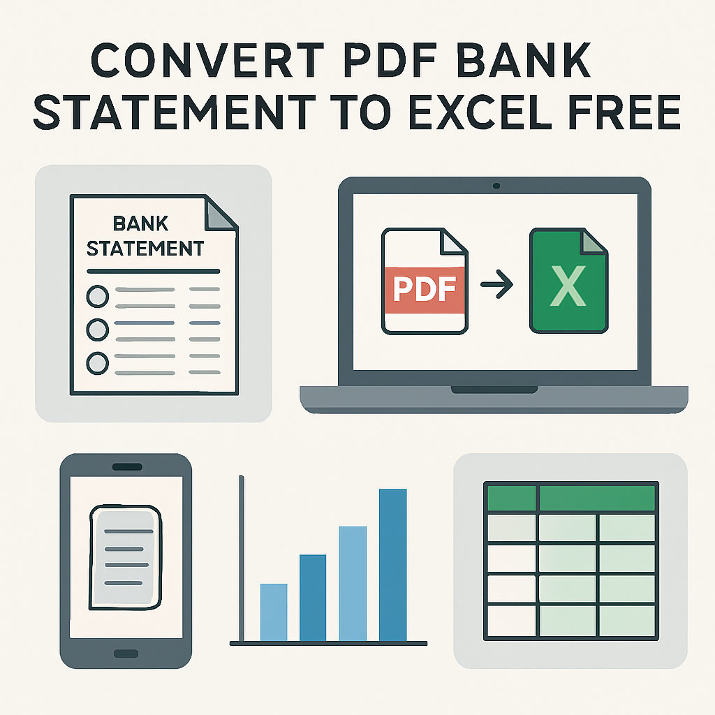 convert PDF bank statement to Excel free