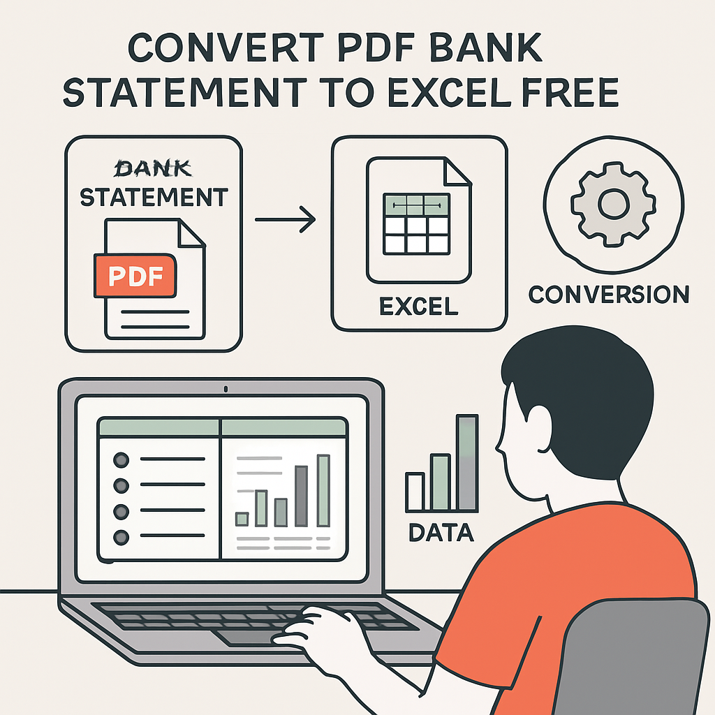 convert PDF bank statement to Excel free