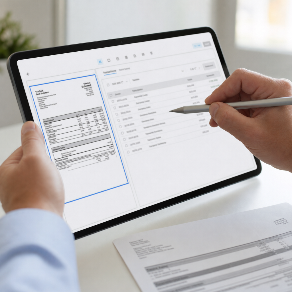 app to read bank statements