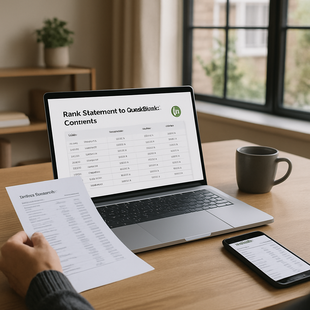 bank statement to QuickBooks converter