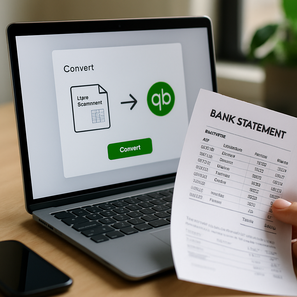 bank statement to QuickBooks converter