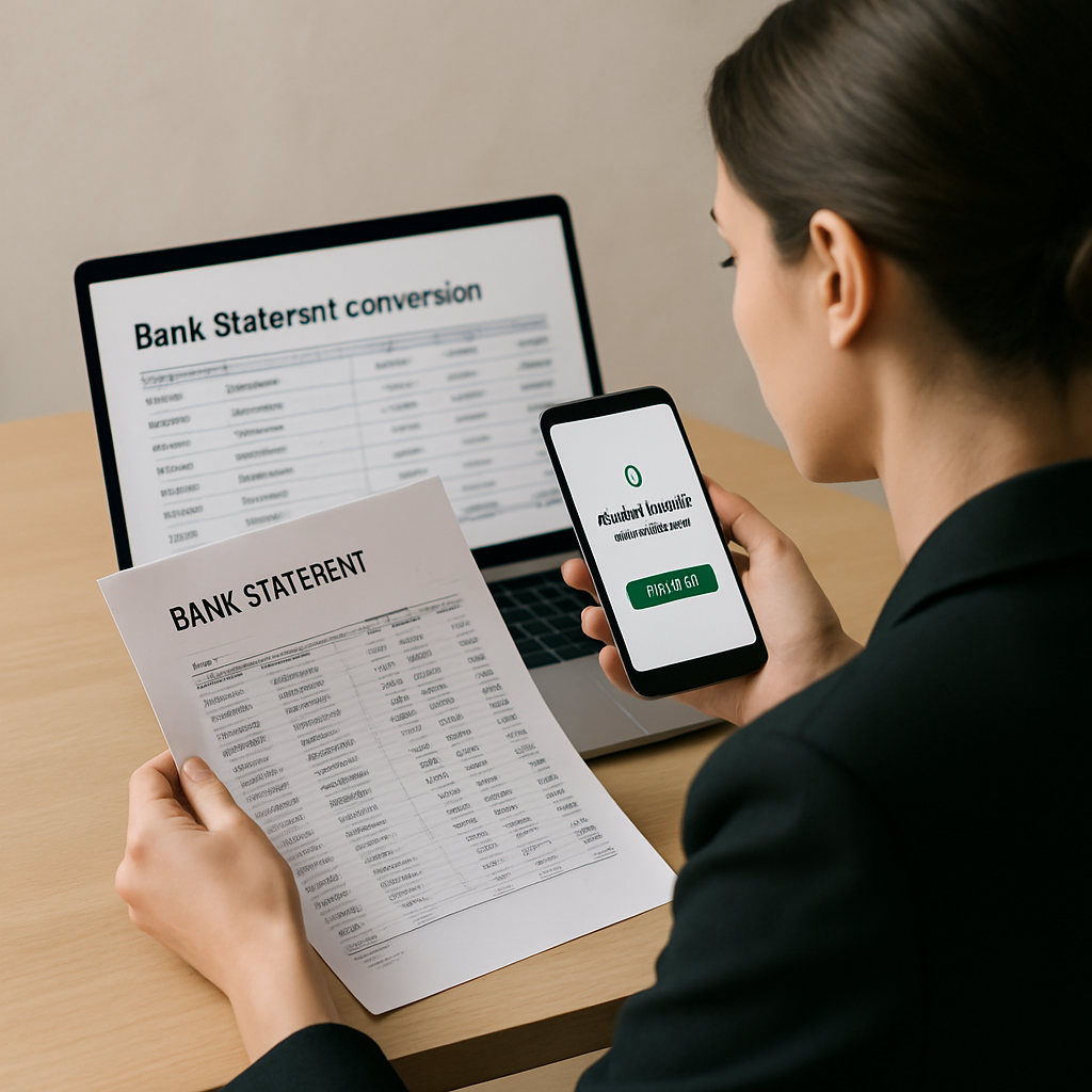 bank statement to QuickBooks converter