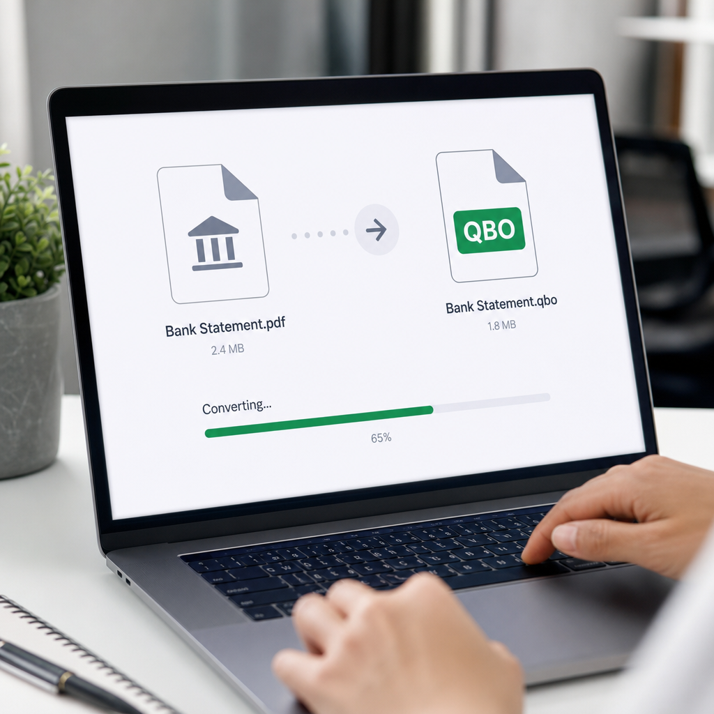 convert bank statement to qbo file