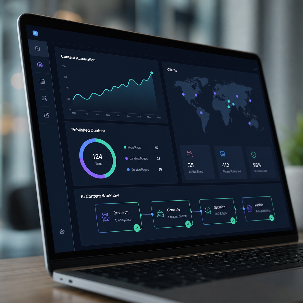 automate content for multiple client websites