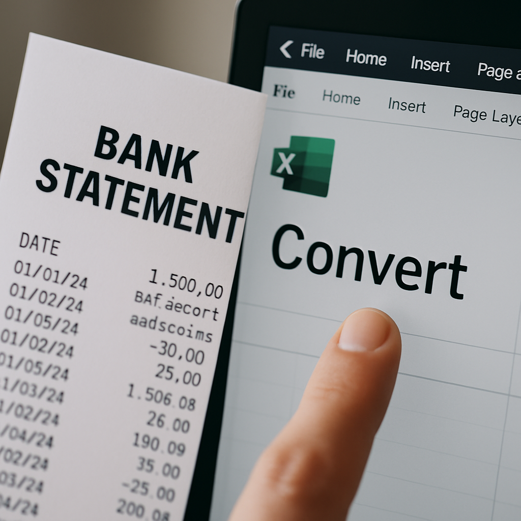 convert bank statement to excel
