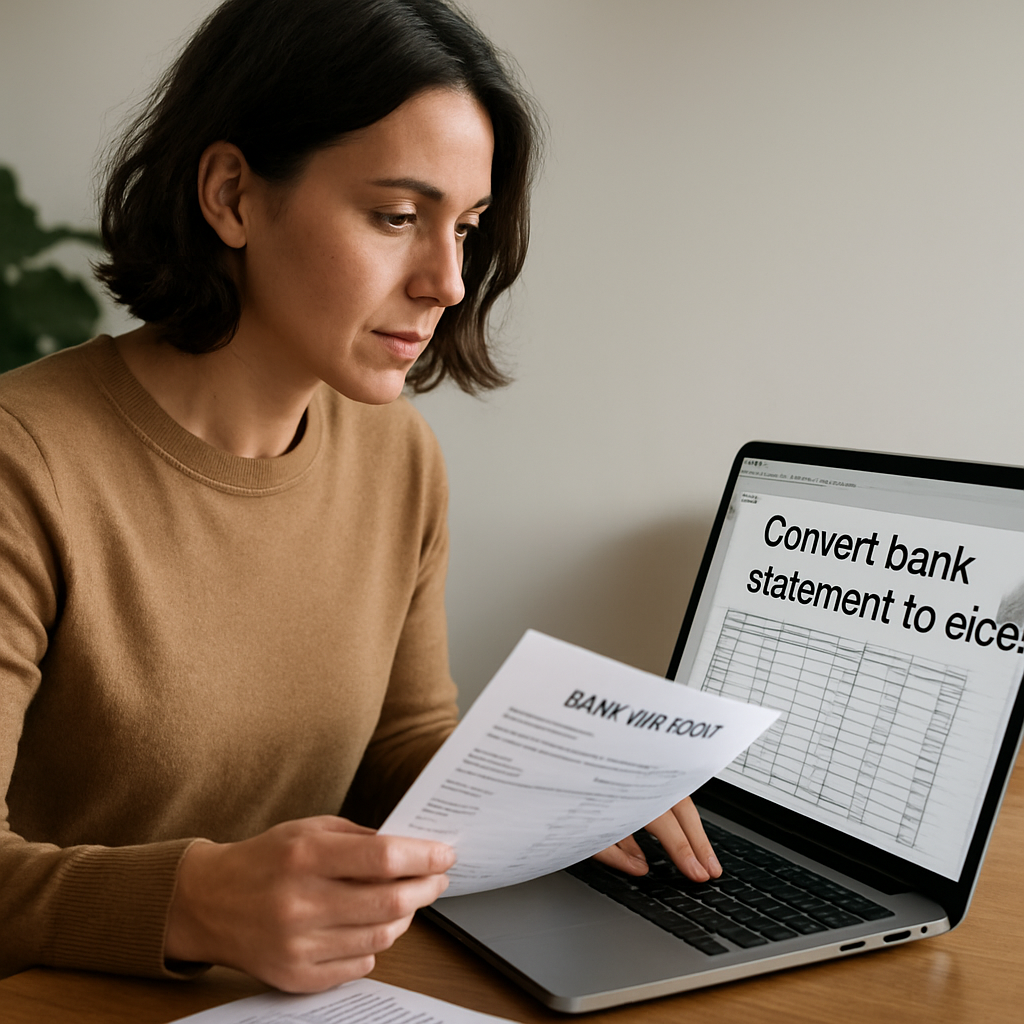 convert bank statement to excel