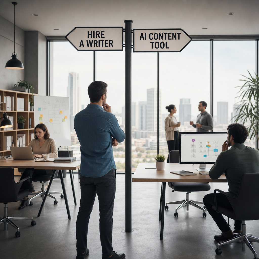 Should You Hire a Writer or Use an AI Content Tool for Your Blog?