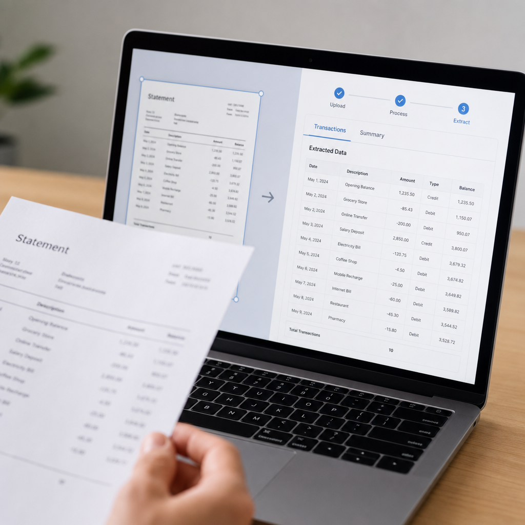 bank statement parser software