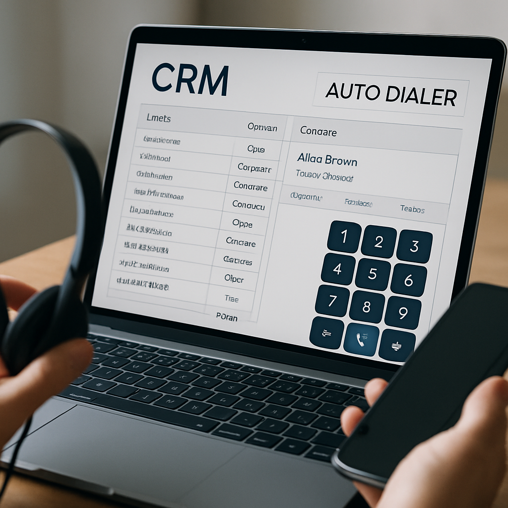 CRM with auto dialer