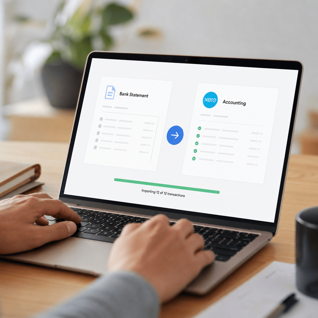 bank statement to xero
