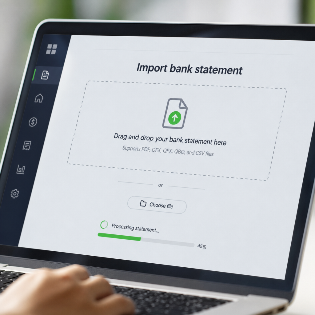 how to import bank statement into quickbooks