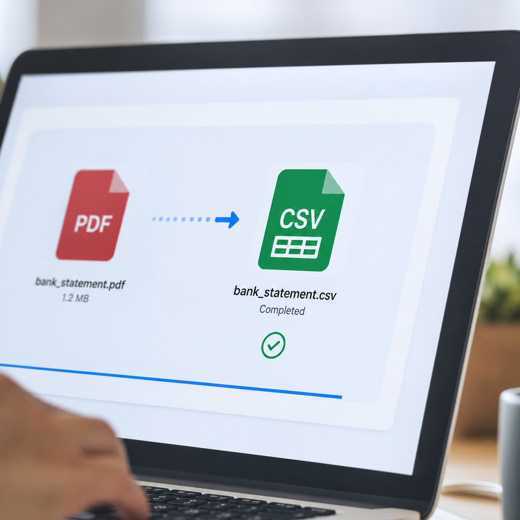 convert pdf bank statement to csv