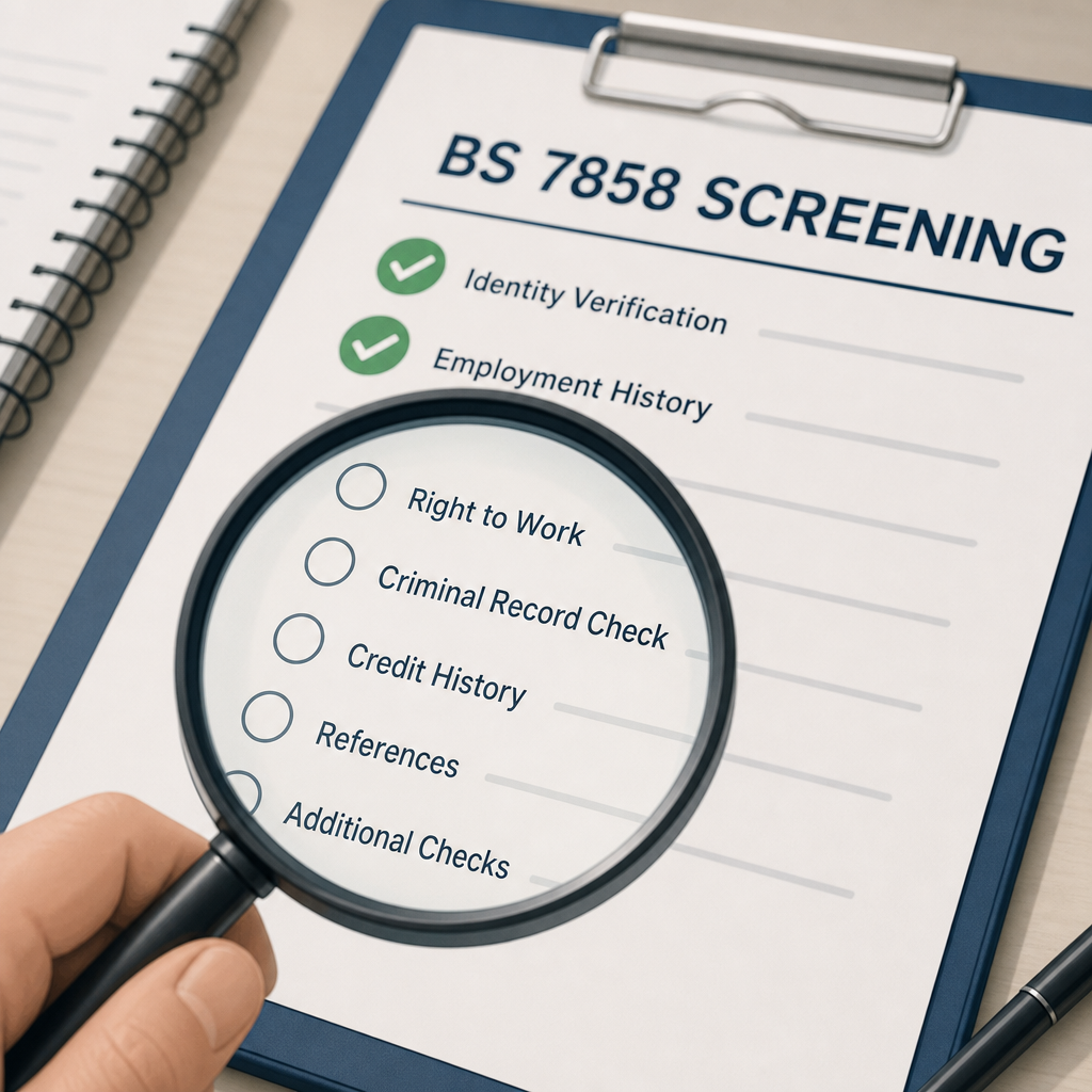 BS 7858 screening