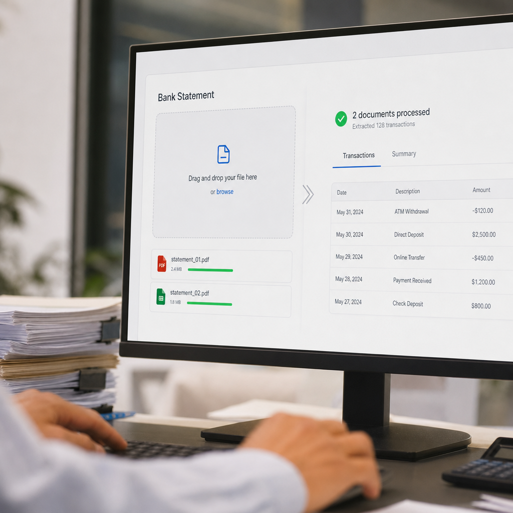 bank statement automation for accountants